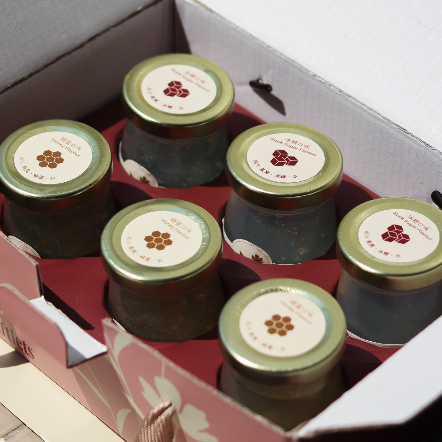 (6 bottles) Freshly Boiled Edible bird's nest